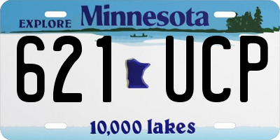 MN license plate 621UCP
