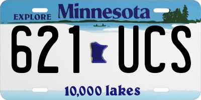 MN license plate 621UCS