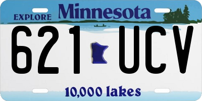 MN license plate 621UCV