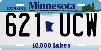 MN license plate 621UCW