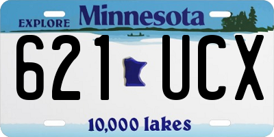 MN license plate 621UCX