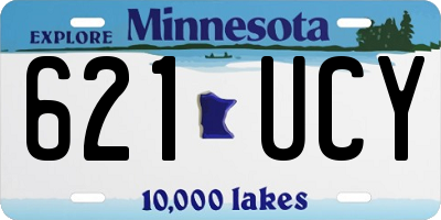 MN license plate 621UCY