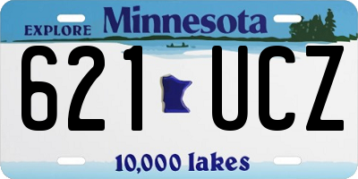MN license plate 621UCZ