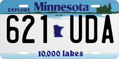 MN license plate 621UDA