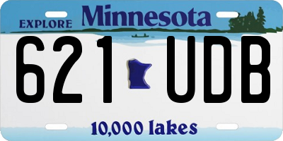 MN license plate 621UDB