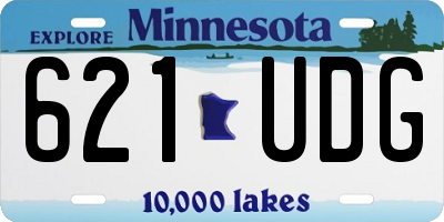 MN license plate 621UDG