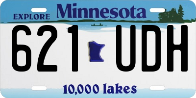 MN license plate 621UDH