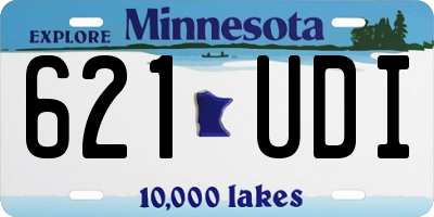 MN license plate 621UDI