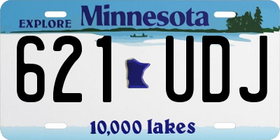 MN license plate 621UDJ