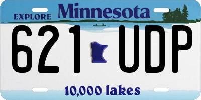 MN license plate 621UDP