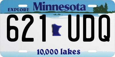 MN license plate 621UDQ