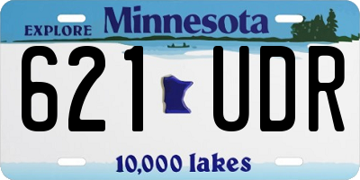 MN license plate 621UDR