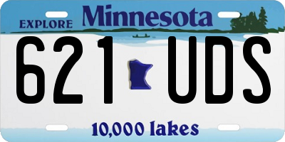 MN license plate 621UDS