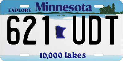 MN license plate 621UDT