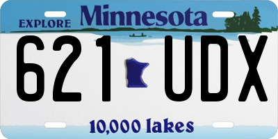 MN license plate 621UDX