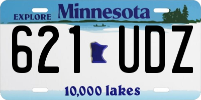 MN license plate 621UDZ