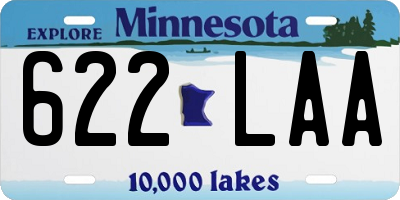 MN license plate 622LAA