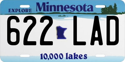 MN license plate 622LAD