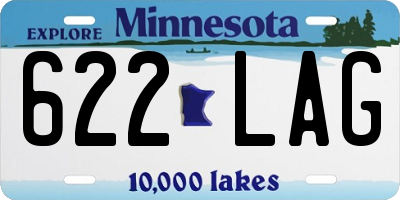 MN license plate 622LAG