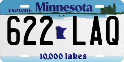 MN license plate 622LAQ