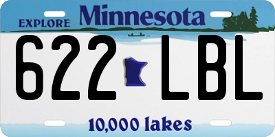 MN license plate 622LBL