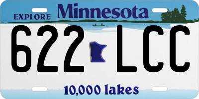 MN license plate 622LCC