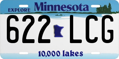MN license plate 622LCG