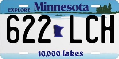 MN license plate 622LCH