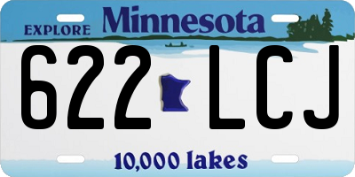 MN license plate 622LCJ