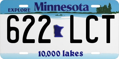 MN license plate 622LCT