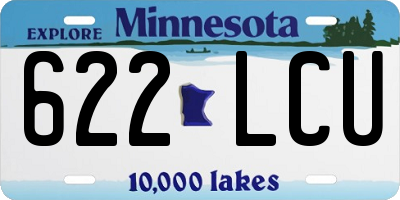 MN license plate 622LCU