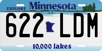 MN license plate 622LDM
