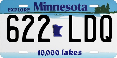 MN license plate 622LDQ