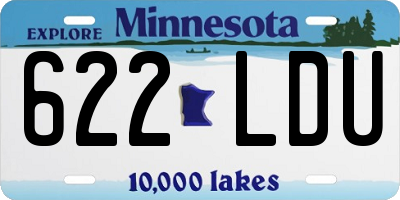 MN license plate 622LDU