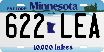 MN license plate 622LEA