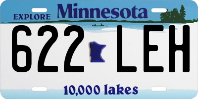 MN license plate 622LEH