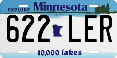 MN license plate 622LER
