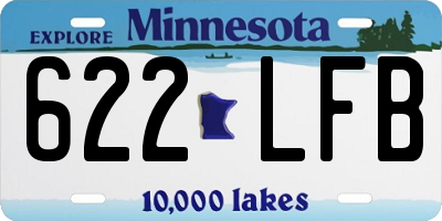 MN license plate 622LFB