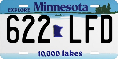 MN license plate 622LFD