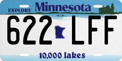 MN license plate 622LFF