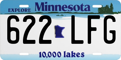 MN license plate 622LFG