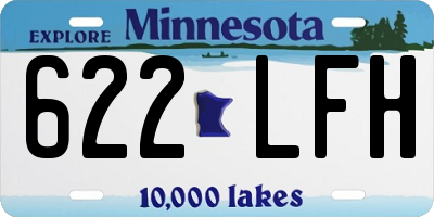 MN license plate 622LFH