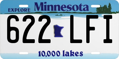 MN license plate 622LFI