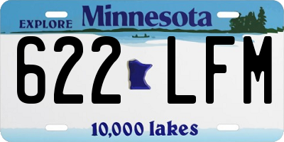 MN license plate 622LFM