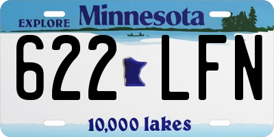 MN license plate 622LFN