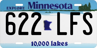 MN license plate 622LFS