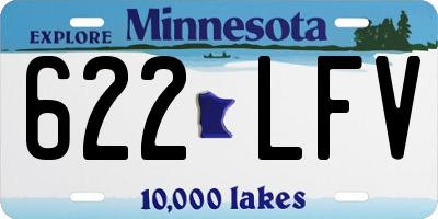 MN license plate 622LFV