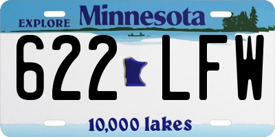 MN license plate 622LFW