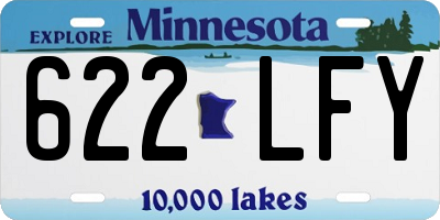 MN license plate 622LFY