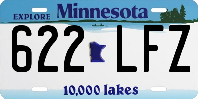 MN license plate 622LFZ